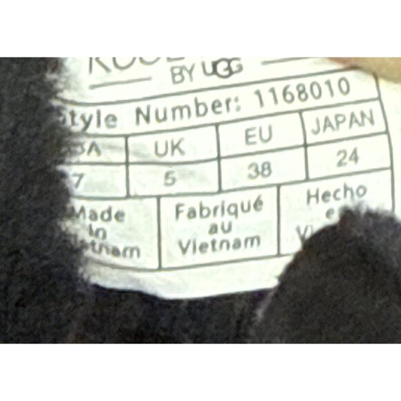 NEW Koolaburra Ugg Women's Boots Mini Hybrid Suede Black Waterproof Size 7 - Picture 8 of 10